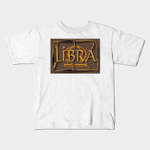 Libra, zodiac sign Kids T-Shirt by robelf